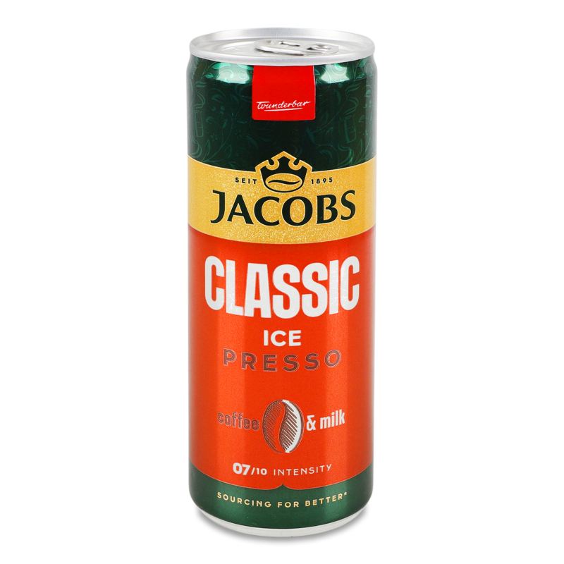 Напій молочний з кавою IcePresso Classic 250мл ж/б Jacobs