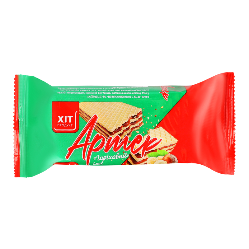 Вафлі з горіховим смаком Артек Хіт продукт м/у