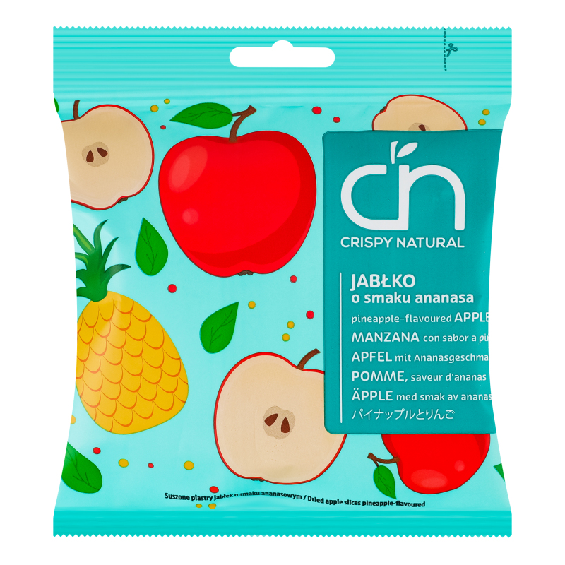 Чипси фруктові Яблуко зі смаком ананасу Crispy Natural м/у