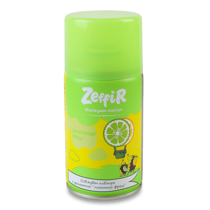 Освіжувач повітря Лимонний фреш 250мл запаска Zeffir