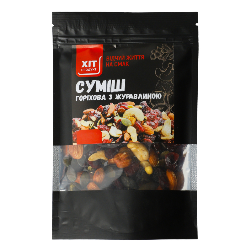 Суміш горіхова з журавлиною Хіт продукт д/п