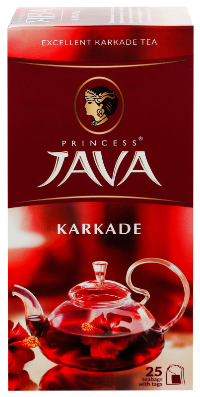 Чай травяной из лепестков суданской розы Каркадэ Принцесса Ява к/у 25х1 ...