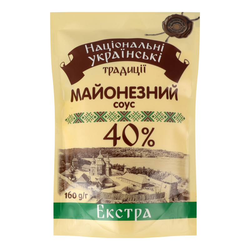 Соус майонезний 40% Екстра Національні українські традиції д/п