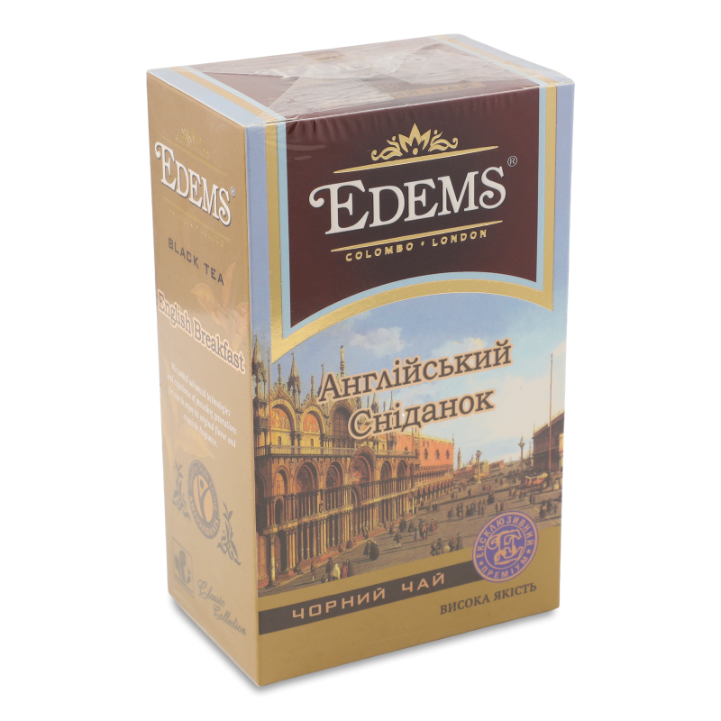 Чай Англійський сніданок чорний 100г Edems