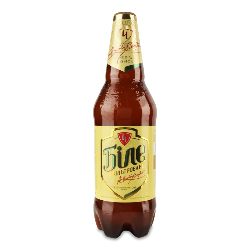 Пиво Біле світле нефільтроване 4,8% 0,9л пет Чернігівське