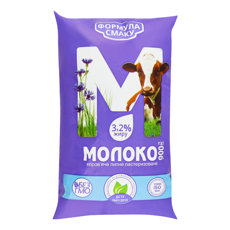 Молоко 3.2% коров'яче пастеризоване Формула смаку м/у