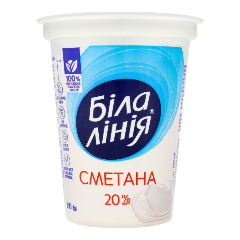 Сметана 20% Біла лінія ст