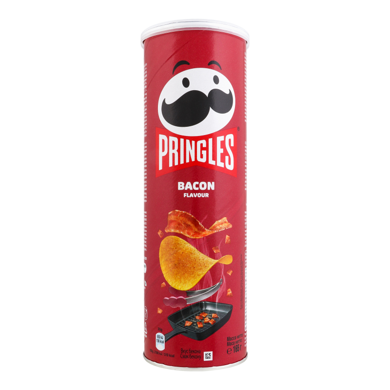 Чипсы картофельные Bacon Pringles тубус 165г Pringles(5053990161690 ...