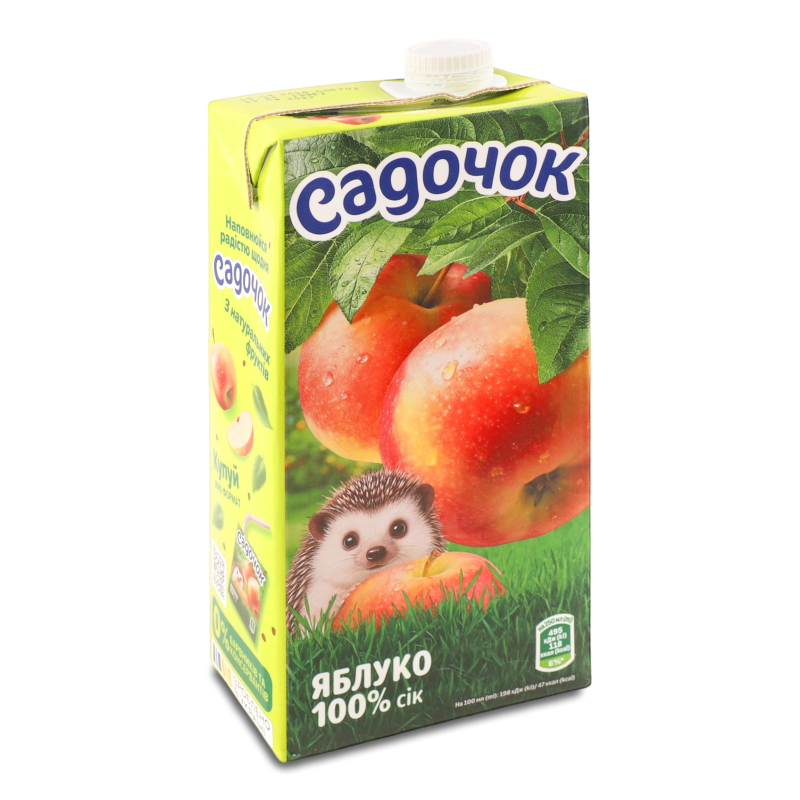 Сік Яблуко без цукру 0,95л т/п з кришкою Садочок