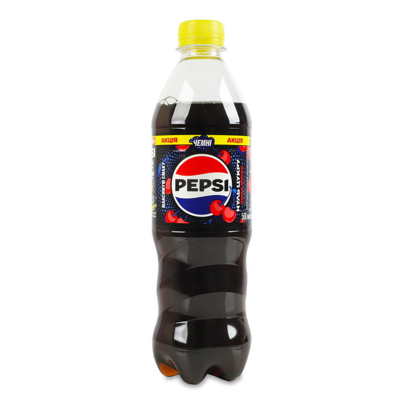 Напій безалкогольний Смак вишні без цукру сильногазований 500мл пет Pepsi