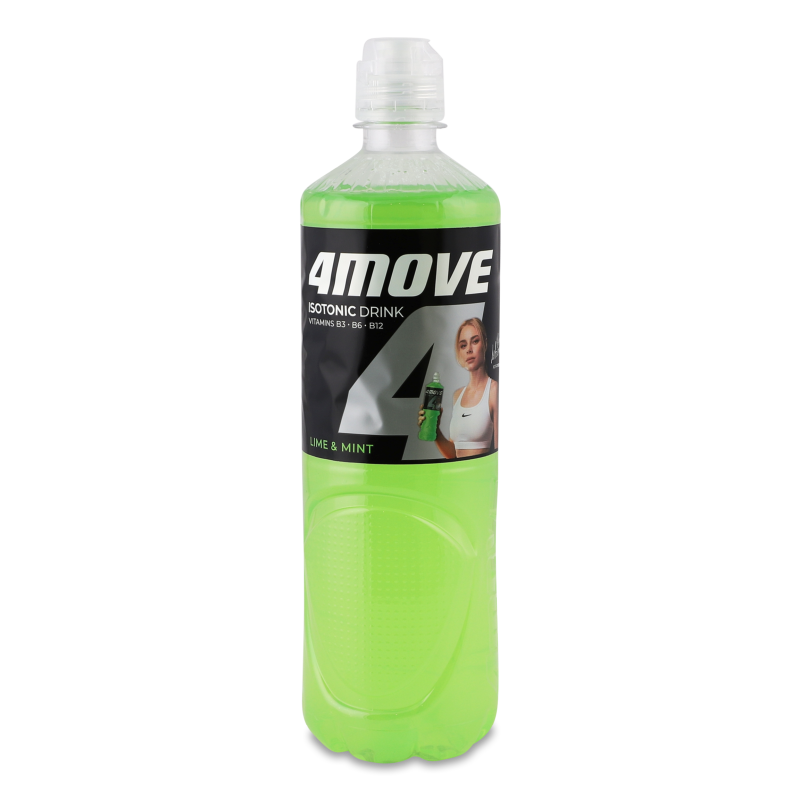 Напій безалкогольний Sports Lime&Mint негазований ізотонічний 750мл пет 4move