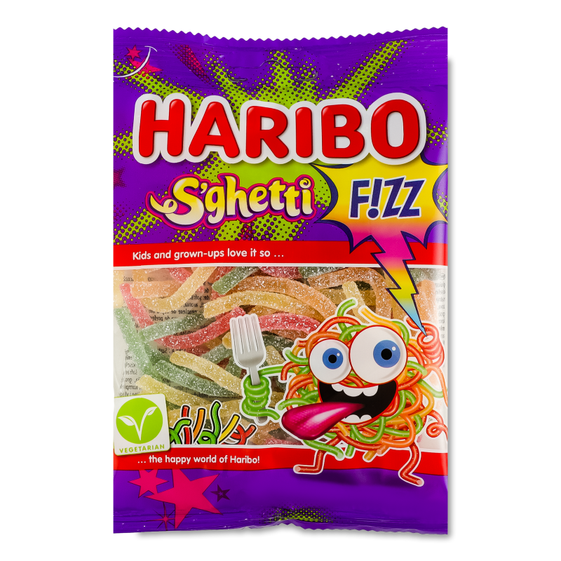 Цукерки желейні S’ghetti Fizz 85г Haribo