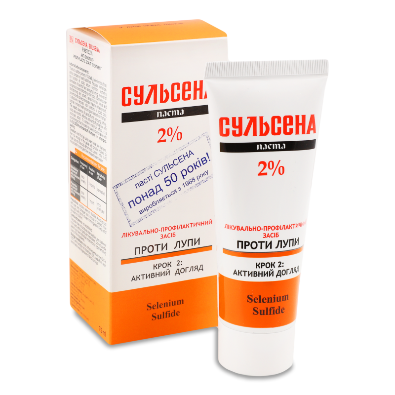 Паста лікувально-профілактична проти лупи 2% 75мл Сульсена