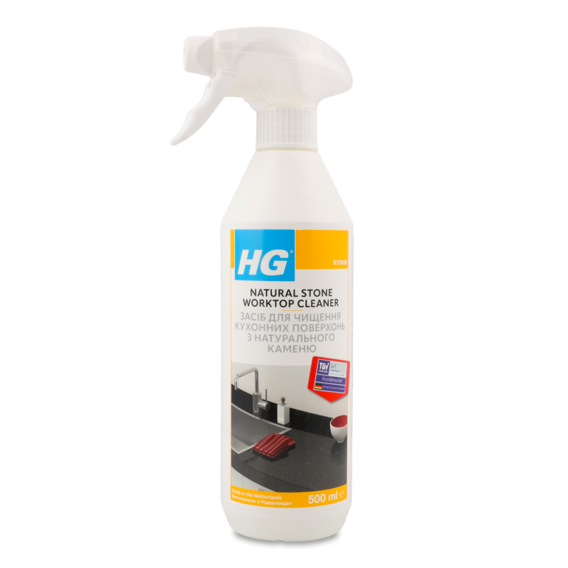 Засіб д/чищення кухонних поверхонь з натурального каменю 500мл з розпилювачем HG