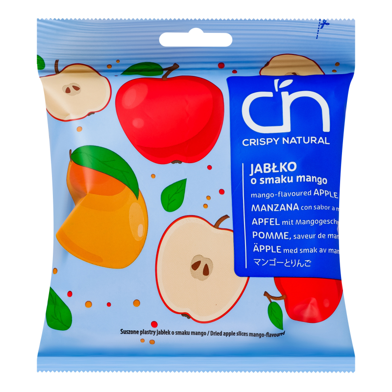 Чипси фруктові Яблуко зі смаком манго Crispy Natural м/у