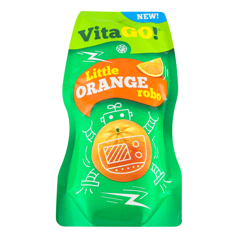 Напиток фруктовый Little Orange Robo VitaGo! д/п 200мл VitaGo