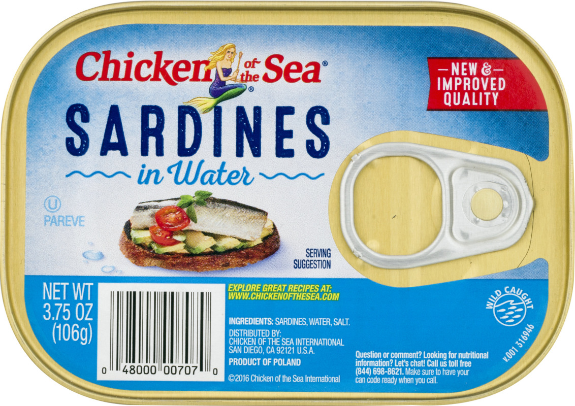 Chicken of the Sea Sardines in Water Chicken of the Sea(48000007070