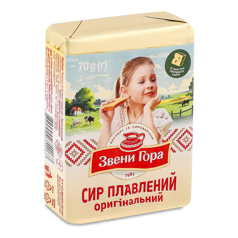 Cир плавлений Оригінальний 36% 70г Звени Гора