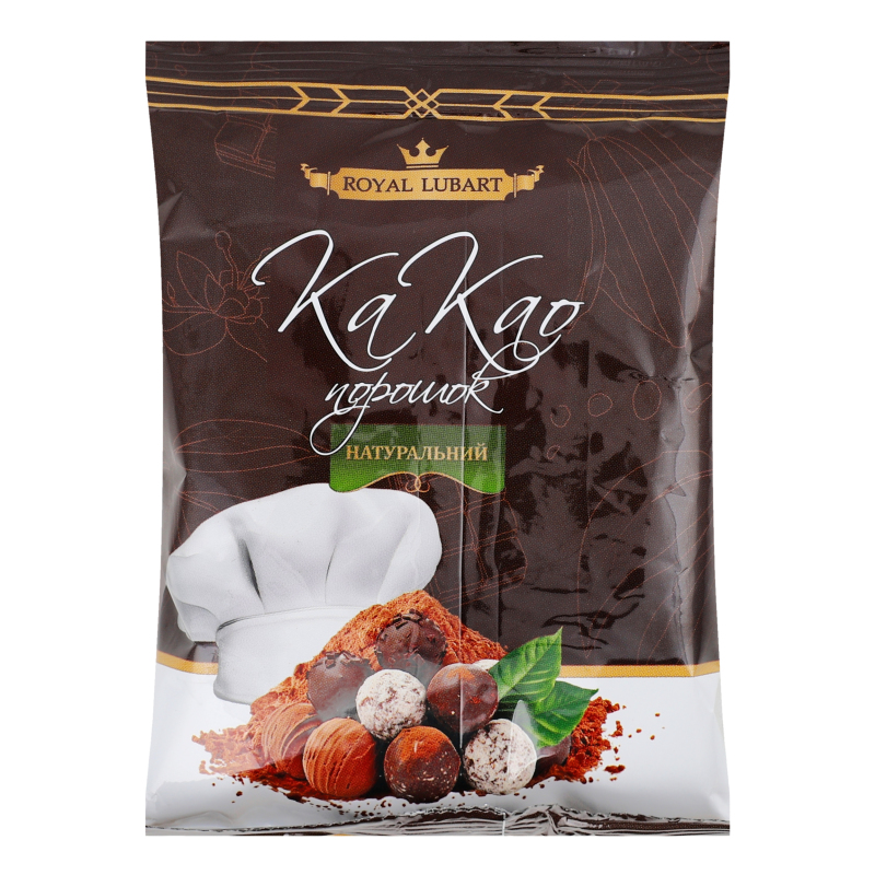 Какао-порошок 10-12% натуральный Royal Lubart в/ґ м/у
