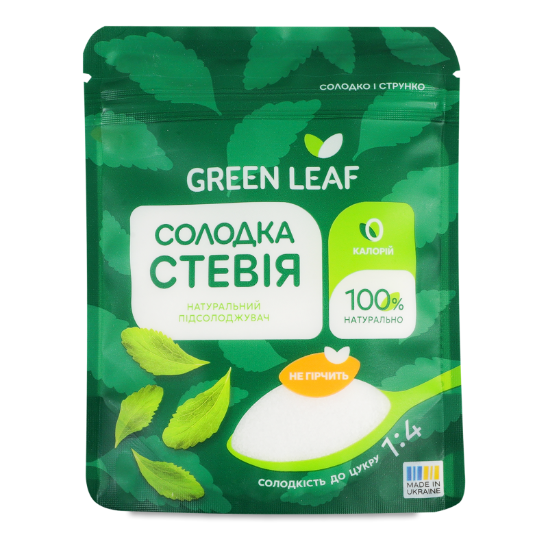 Стевія солодка 1:4 100г Грін ліф