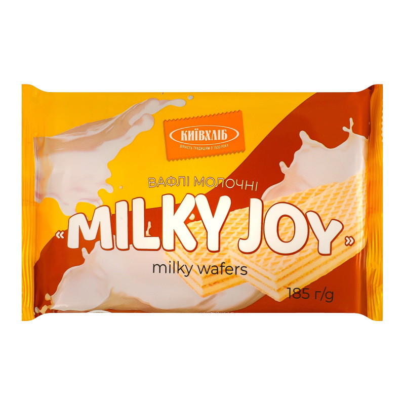 Вафлі молочні Milky joy Київхліб м/у
