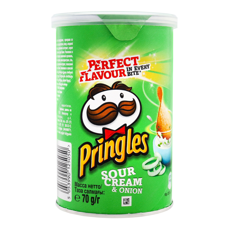 Чипсы картофельные Сметана и лук Pringles тубус 70г Pringles ...