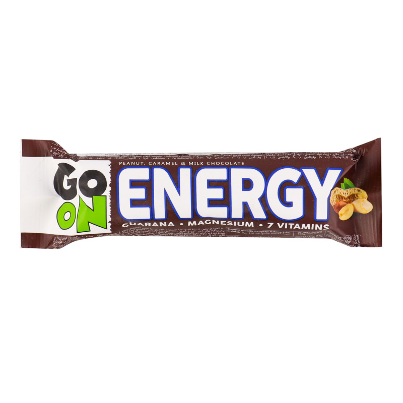 Батончик глазурований з арахісом та карамеллю Energy Go On Nutrition м/у