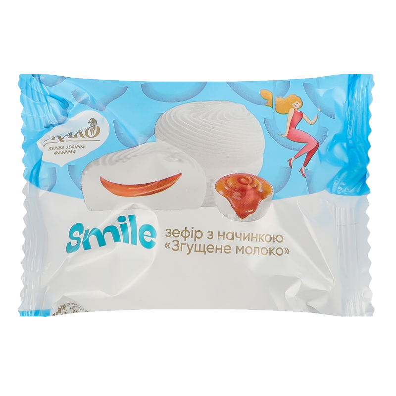 Зефир с начинкой Сгущенное молоко Smile Жако м/у 50г Жако