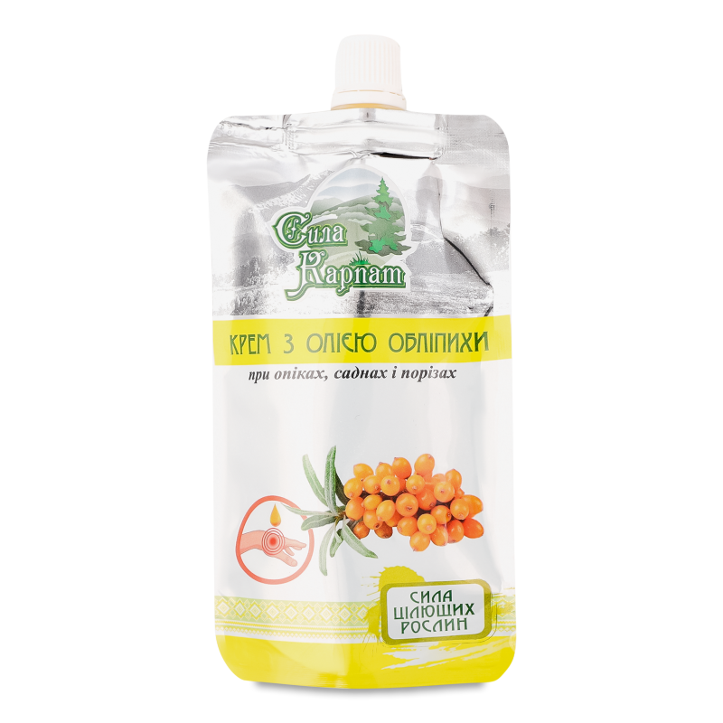 Крем Сила Карпат з олією обліпихи ранозагоювальний 100мл д/п ЛекоПро