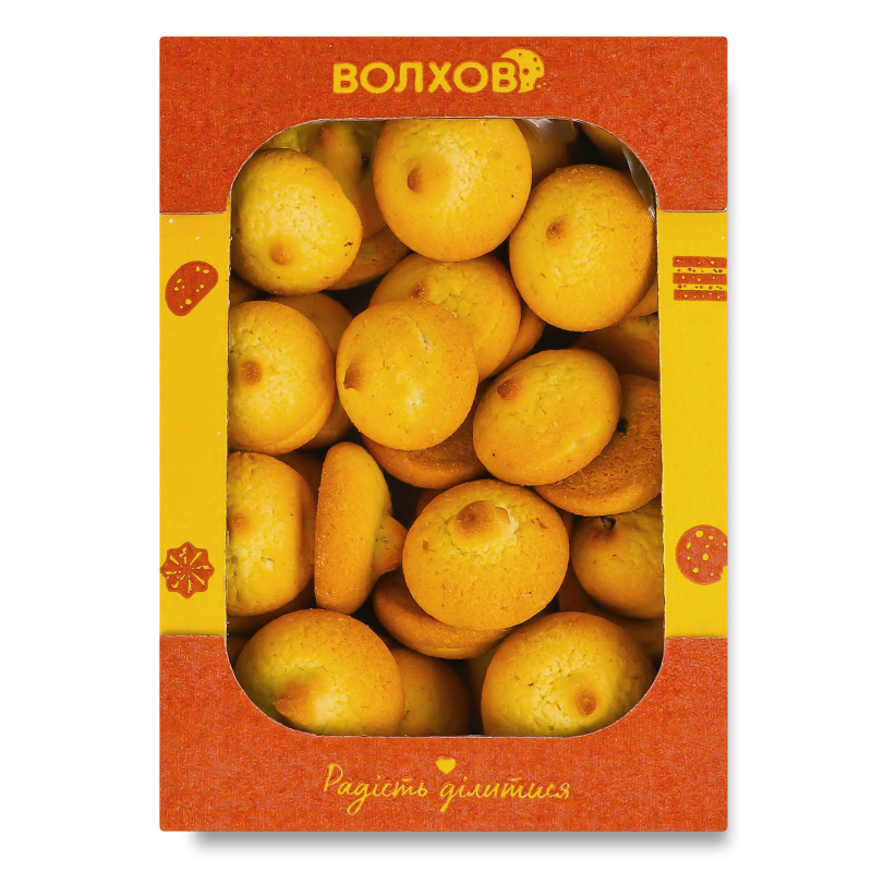 Печиво здобне пісочно-відсадне Родзинка 350г Волхов