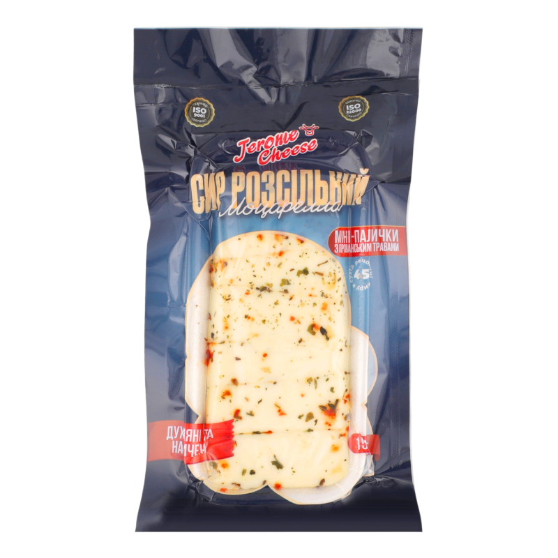 Сир 45% розсільний міні-палички з прованськими травами Моцарела Jerome Cheese м/у