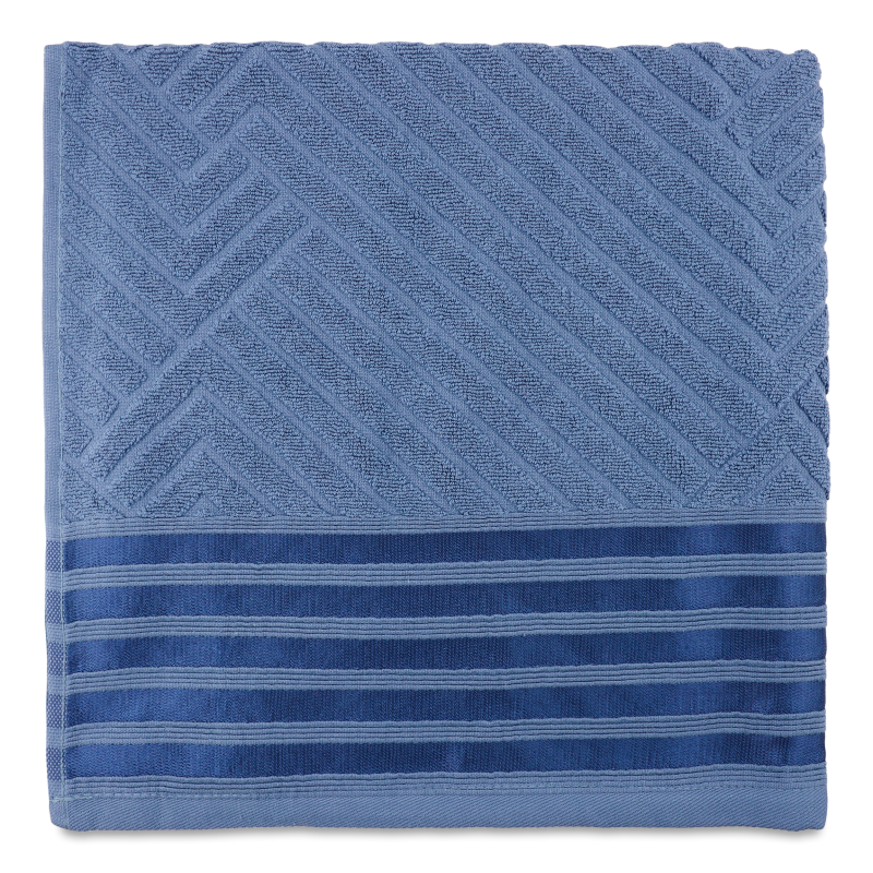 Рушник сталево-синій махровий 70*140см 500г/м2 GM Textile