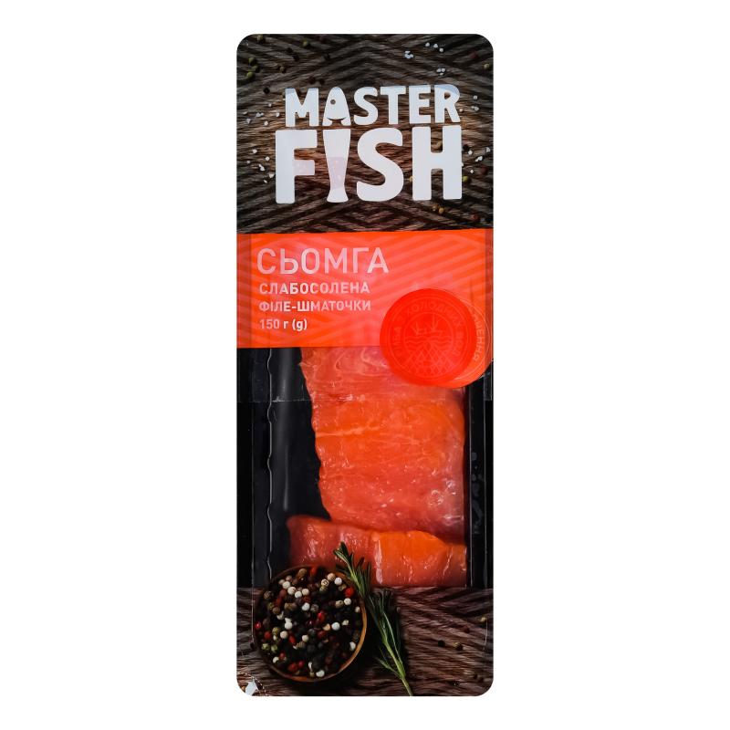 Сьомга філе-шматки Master Fish сл/с 1с лоток