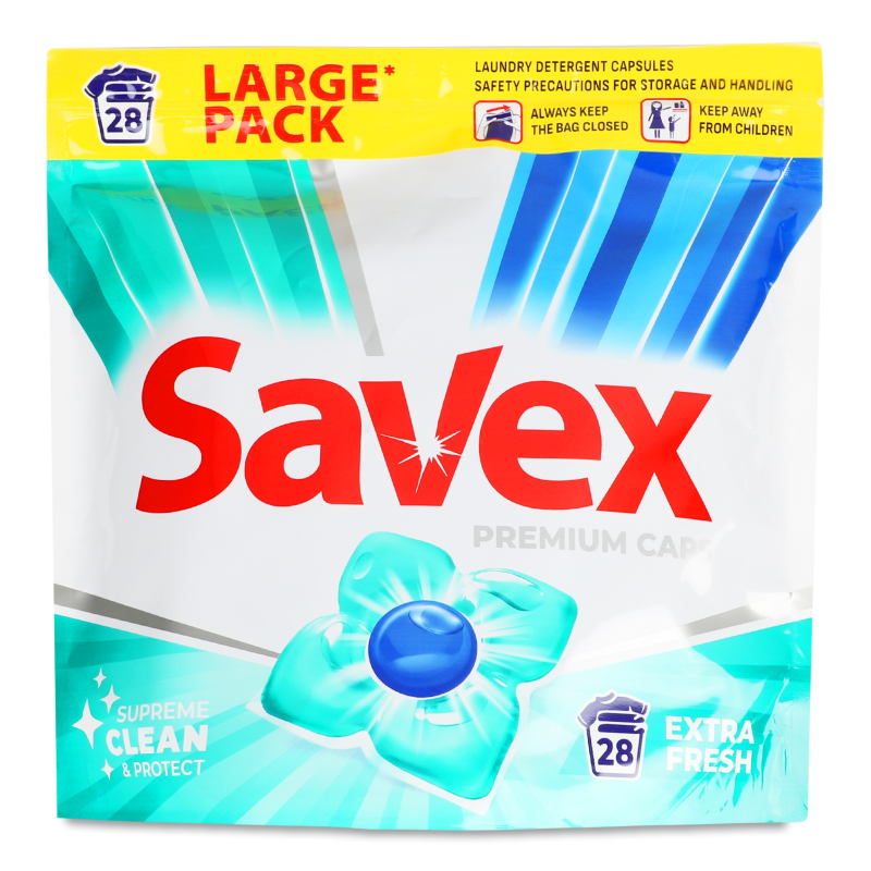 Капсули д/прання Extra Fresh 28*21г Savex