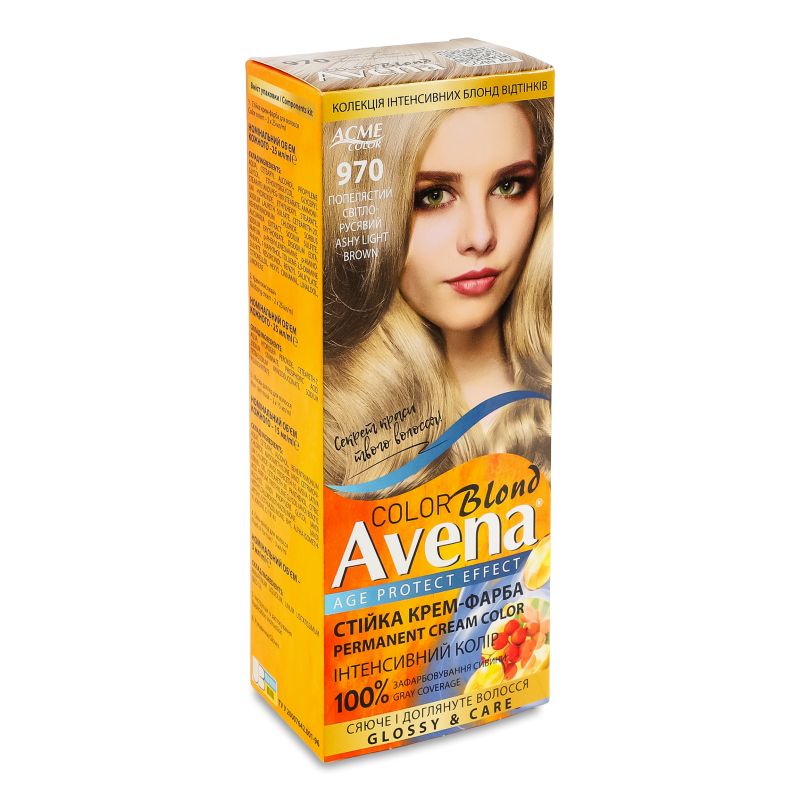 Крем-фарба д/волосся Blond Color 970 попелястий світло-русявий Avena