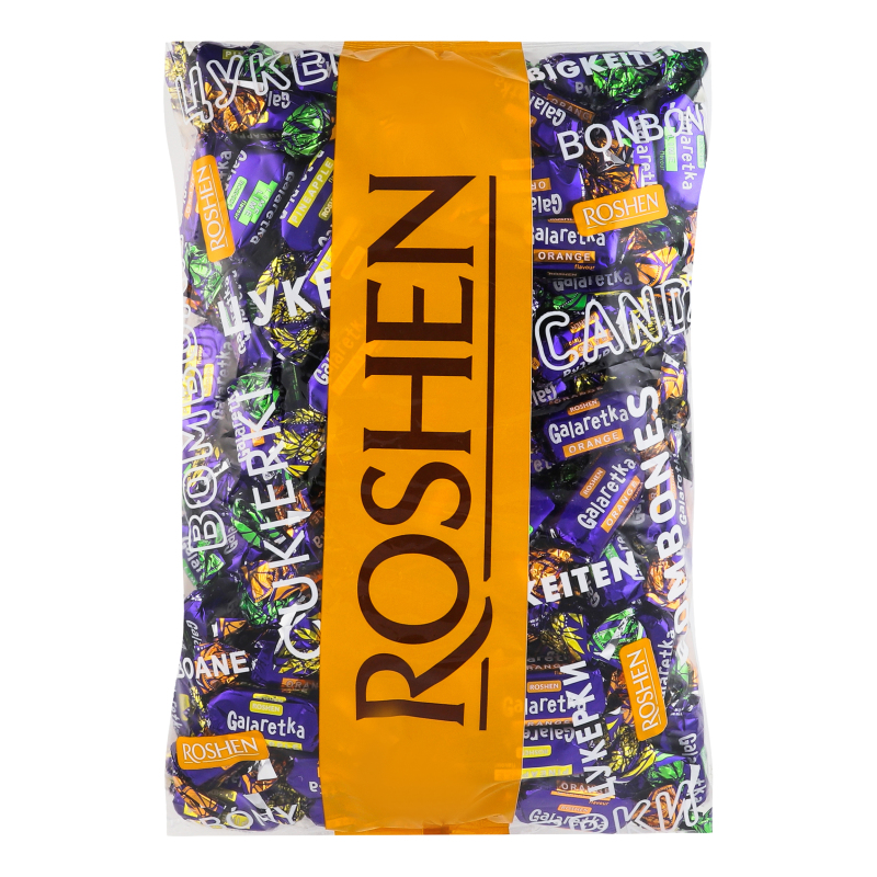 Цукерки глазуровані з желейним корпусом Galaretka Roshen кг