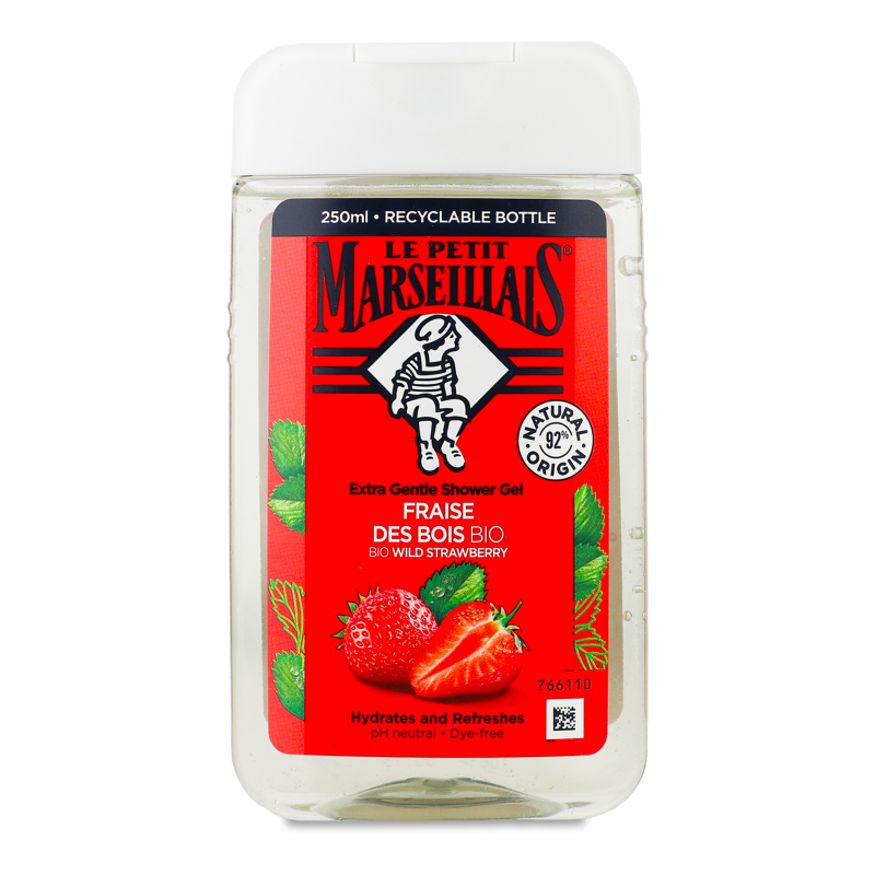 Гель д/душу Bio Wild strawberry 250мл Le Petit Marseillais