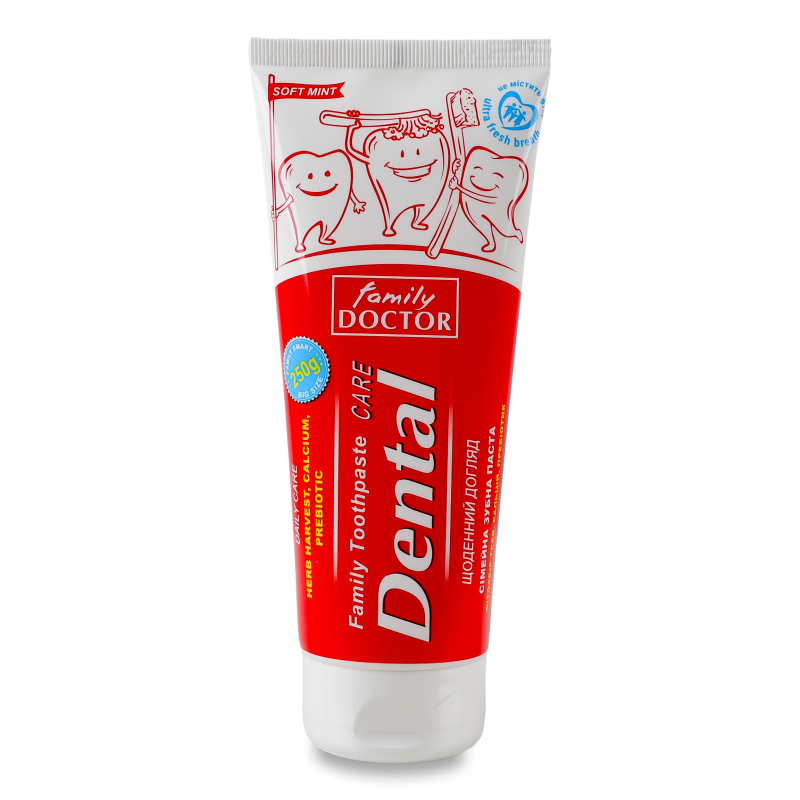 Паста зубна Dental care 250г Family Doctor