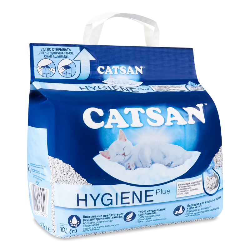 Наповнювач д/котячих туалетів Hygiene Plus 10л Catsan