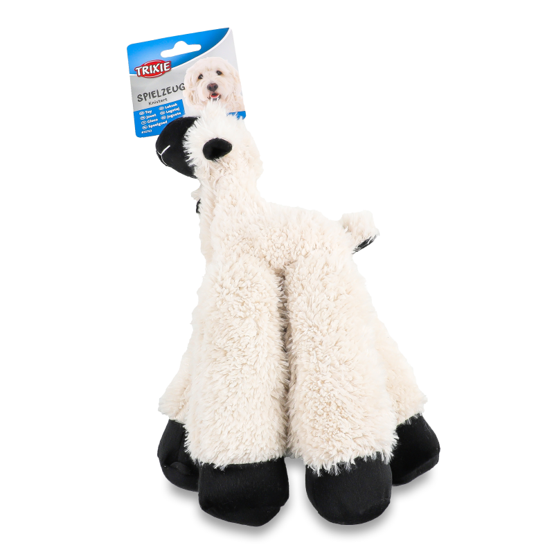 Іграшка д/собак Вівця текстиль/плюш з звуком 30см Тріксі