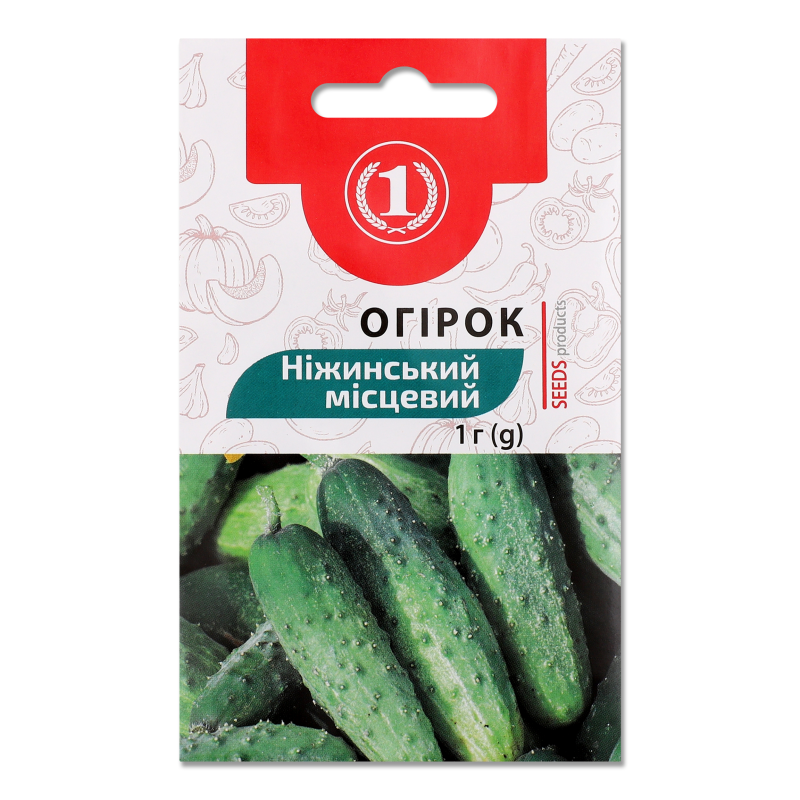 Насіння Огірок Ніжинський місцевий 1г ТМ “1”