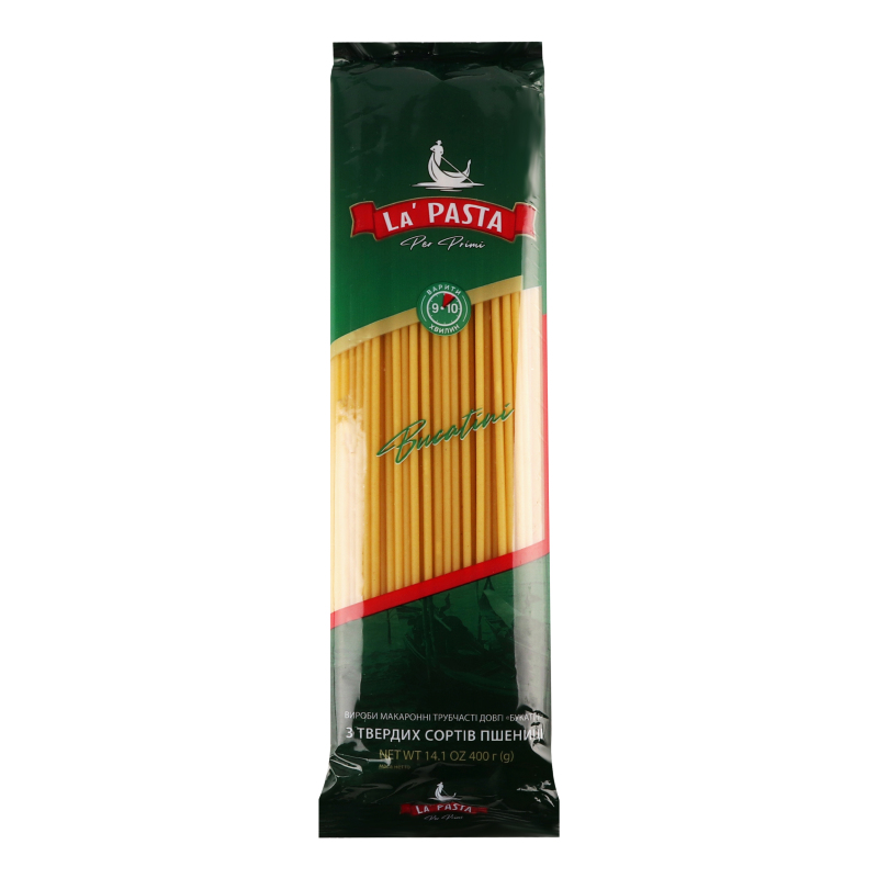 Вироби макаронні з твердих сортів пшениці Bucatini La Pasta Per Primi м/у