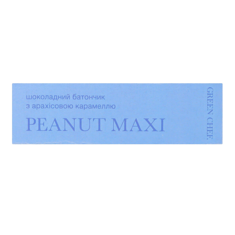 Батончик шоколадний з арахісовою карамеллю Peanut maxi Green Chef к/у