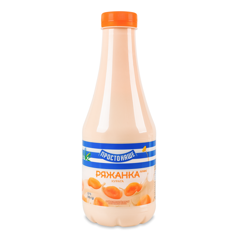 Ряжанка з наповнювачем Курага 2,9% 700г пет Простонаше