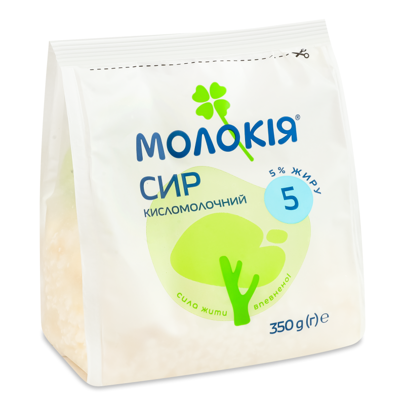 Сир кисломолочний 5% 350г Молокія