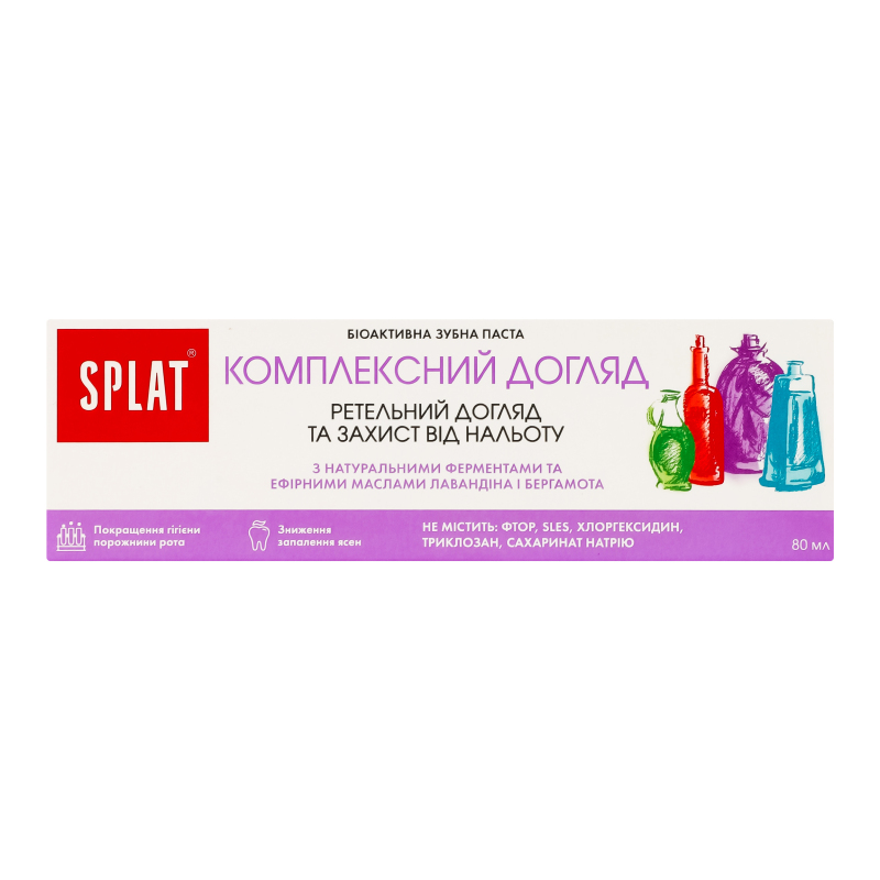 Паста зубная Комплексный уход Splat 80мл Splat(7640168933401): купить в ...