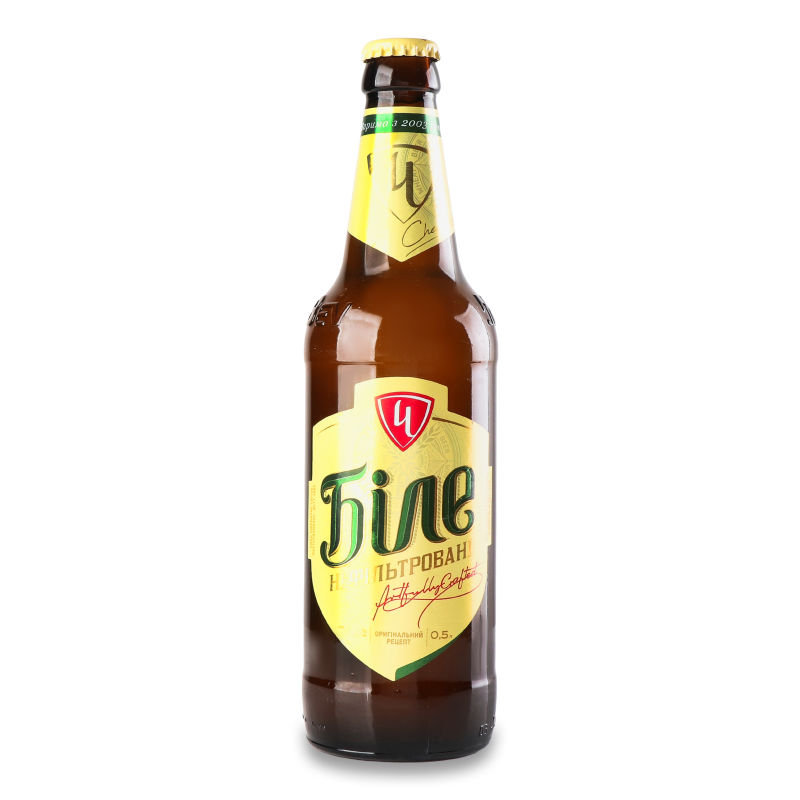 Пиво Біле нефільтроване 4,8% 0,5л скло Чернігівське