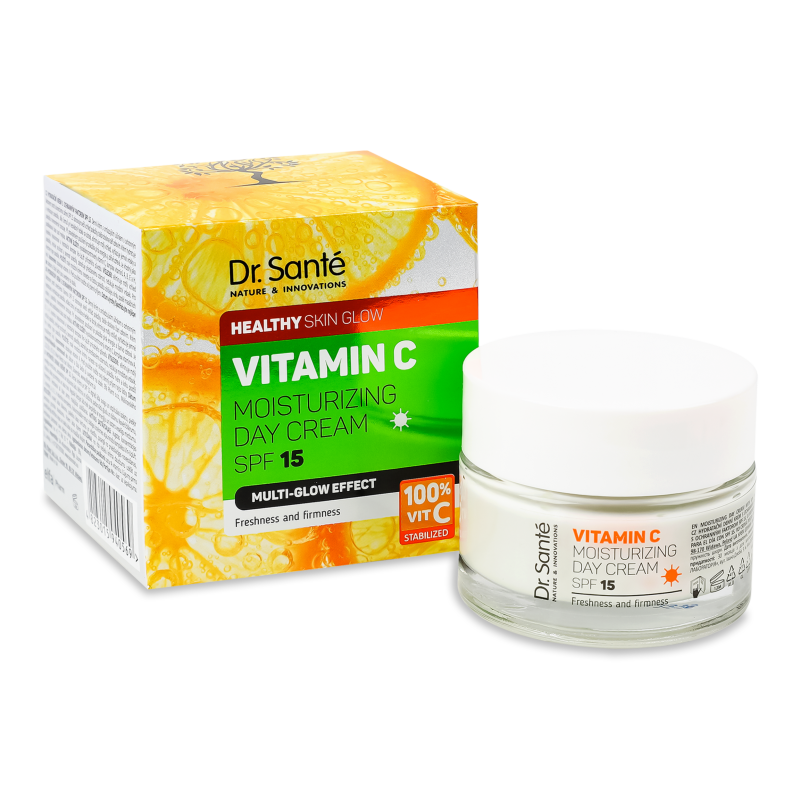 Крем д/обличчя Vitamin C омолоджуючий SPF15 денний 50мл Dr.Sante