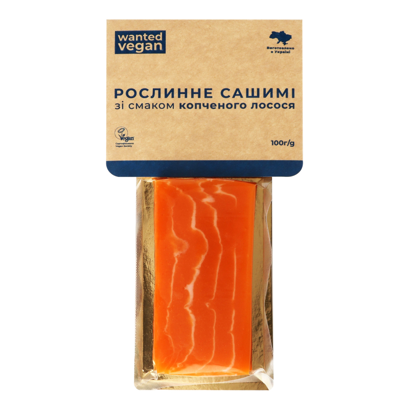 Сашимі рослинне зі смаком копченого лосося Wanted Vegan в/у
