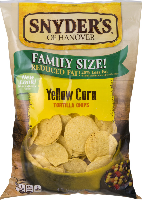 Snyder's of Hanover Family Size Tortilla Chips Yellow Corn Snyder's Of